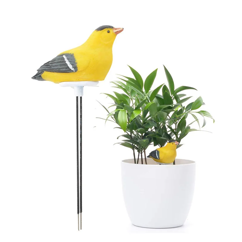 Soil Moisture Meter Watering Alarm Bird Plant Water Tester Hygrometer Sensor Gardening Tool Kit for Planter Water Remind