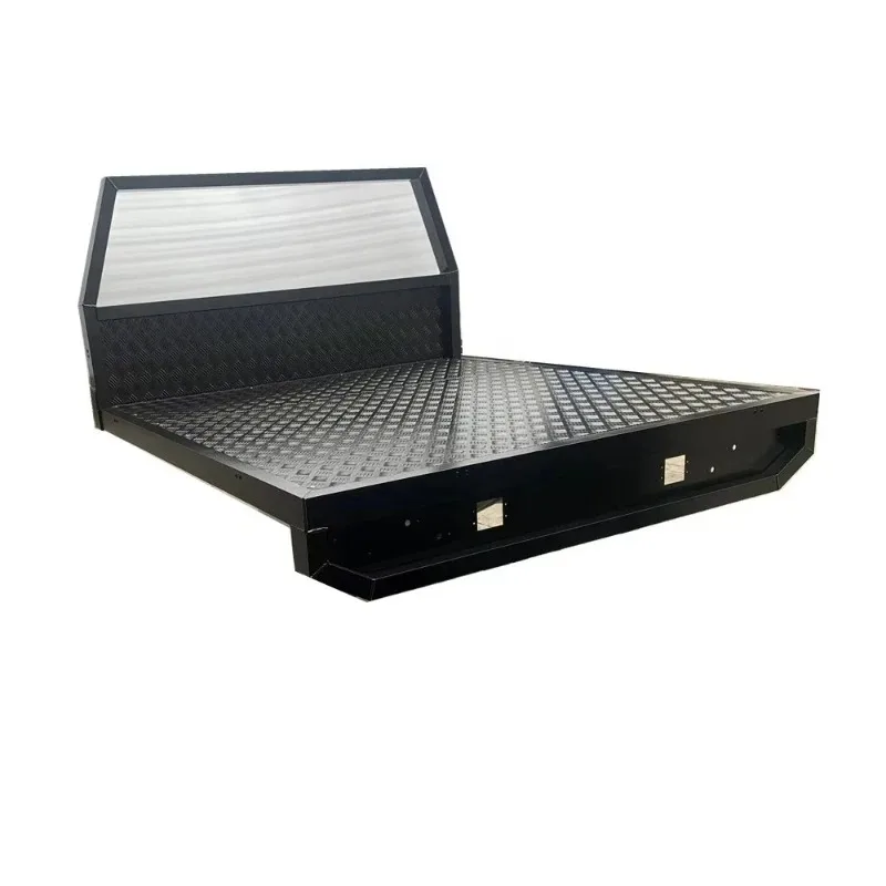

Aluminum Toolbox Tray Rear Ute Canopy with 1/4 Dog Box