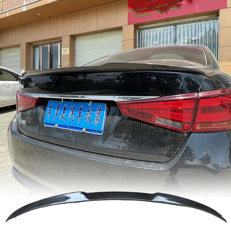 

For 2015-2018 Toyota Crown 14th generation rear trunk spoiler rear wing high-quality carbon fiber car tuning body kit M4 style