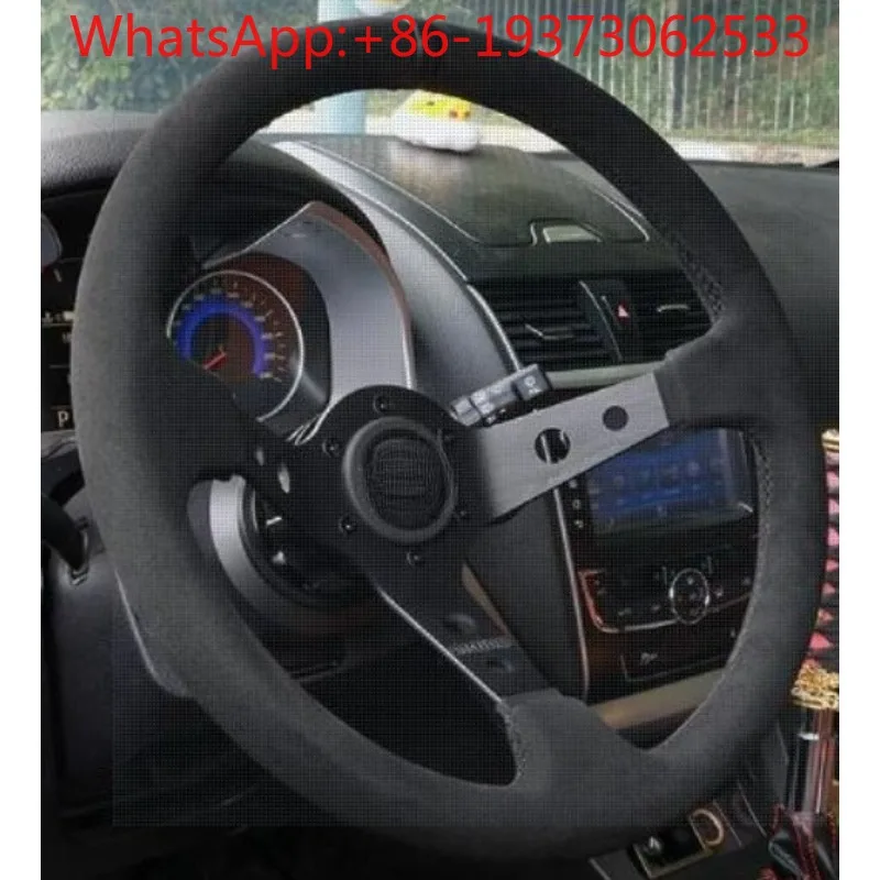 ding-volante-a-sgancio-rapido-da-14-pollici-grande-concavo-in-pelle-opaca-volante-universale-competitivo
