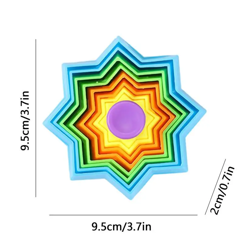 Spinnen Speelgoed 3d Wortel Toren Fidget Toren Spinners Stapelen Speelgoed Educatief Interactief Leren Speelgoed Voor Kinderen Kinderen Meisjes