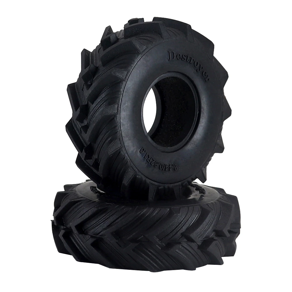 Pneumatici a grana grossa da 1.0 pollici 61x21mm 1/24 Rc Crawler Truck Parti di automobili per Axial Scx24 Catenaccio Axi0001 Gladiator 1/18 Traxxas Trx4m