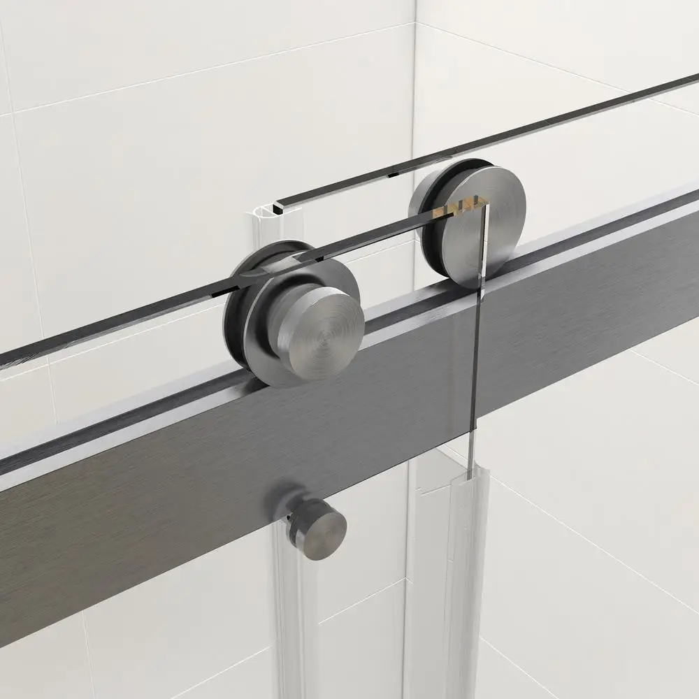 

Stainless Steel Top Track Rail for Shower Door with Buffer Smooth Sliding System Rust-Resistant Modern Design
