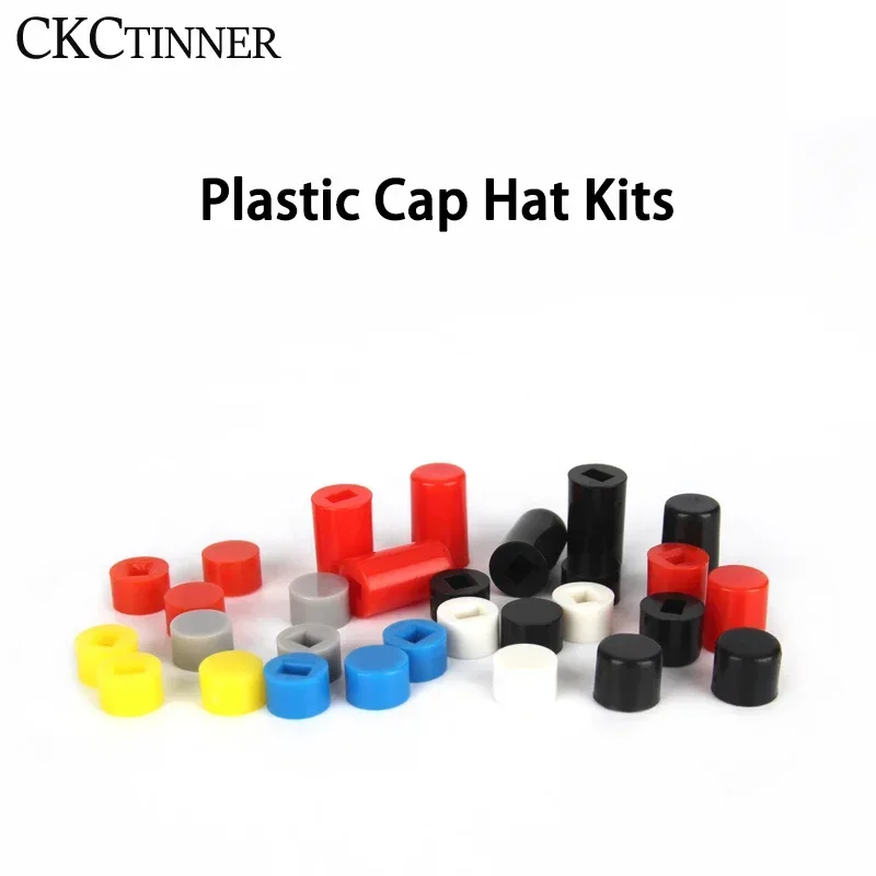 10 Stuks/Batch 5-kleuren Knop Schakelaar A06 6*7Mm Geschikt Voor 5.8*5.8 7*7 8*8 8.5*8.5 Plastic Cap Hoed Kits