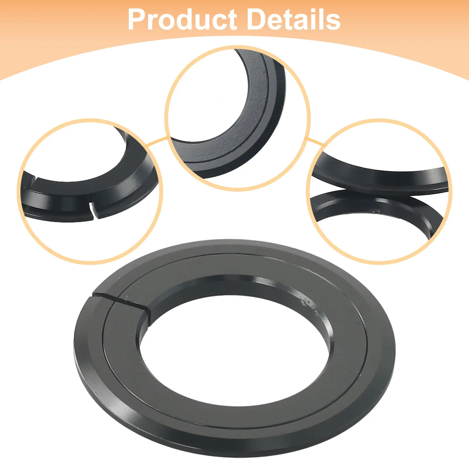 Horquilla cónica para bicicleta, reductor de tubo de cabeza, adaptador de auriculares, reemplazo de anillo Base de auriculares, pieza de asiento de conversión de engranaje inferior de ciclismo