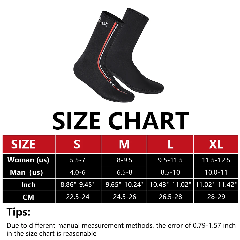 DiveSail 여성용 모래 양말, 미끄럼 방지, 보온 유지, 네오프렌 서핑 부츠, 해변 스노클링 양말, 가방 패키지, 3 mm