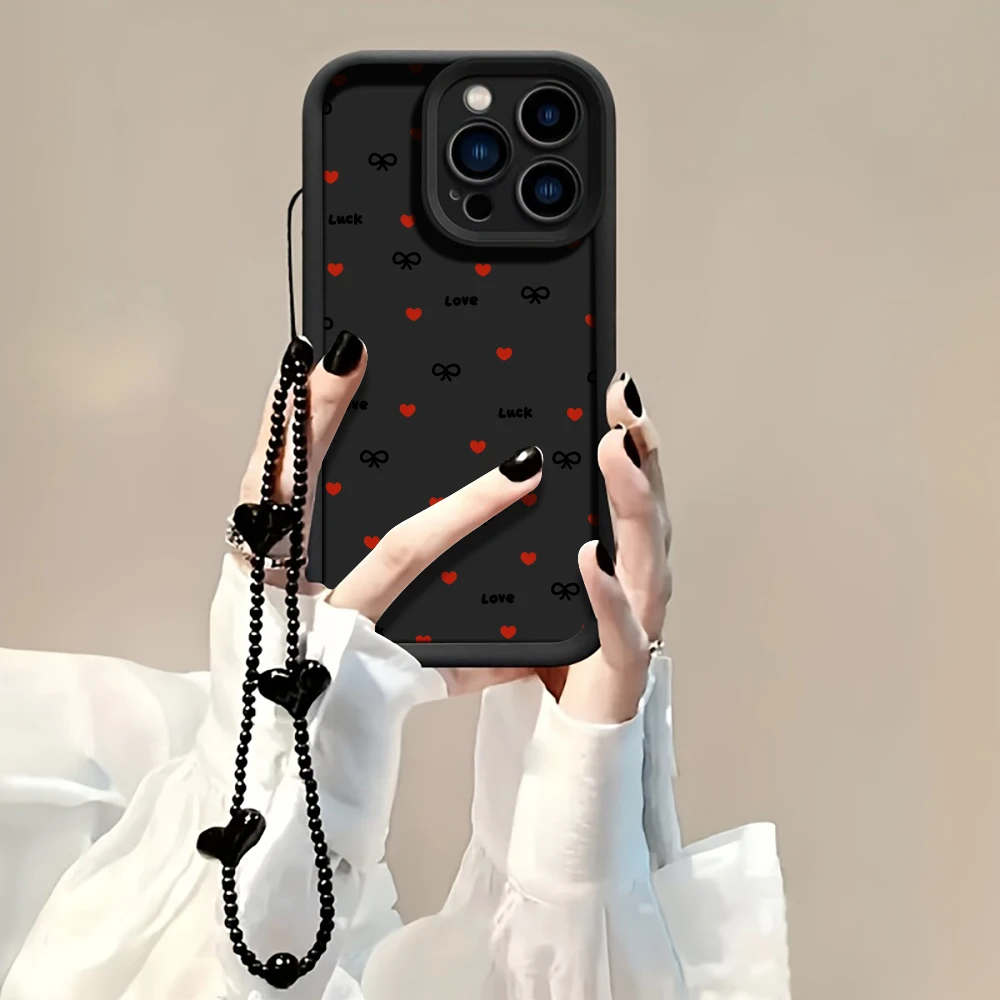 Für Samsung Galaxy S21 S25 S24 S23 S22 Ultra Plus FE Hülle Minimalismus-Print-Cover für A16 A15 A36 A54 A55 A56 mit Lanyard-Hülle – Detail 3