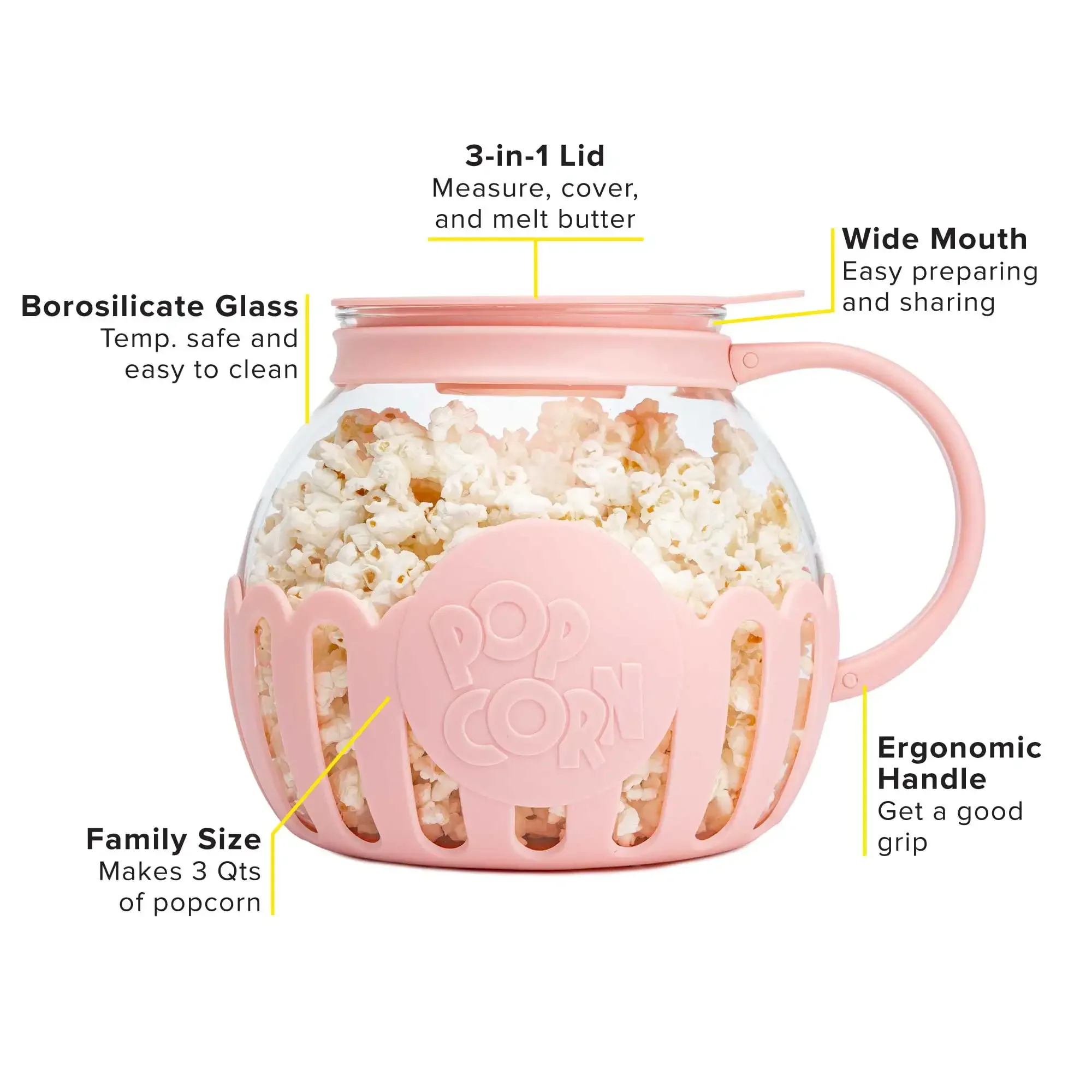 Cotton Candy popper per popcorn a microonde gusto famiglia 3QT