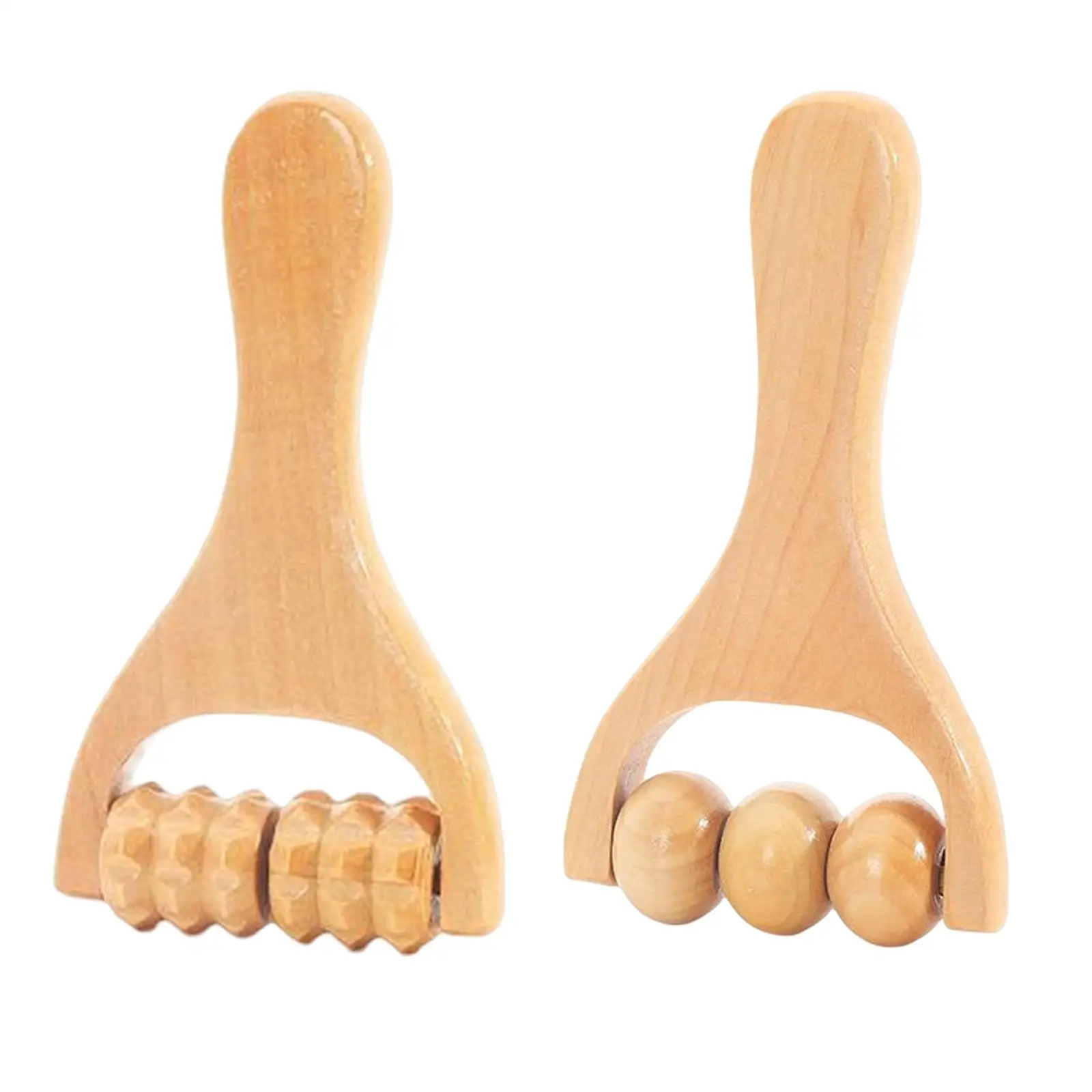 Manuelles Hand-Rollenmassagegerät aus professionellem Holz für Fuß, Taille, Schulter