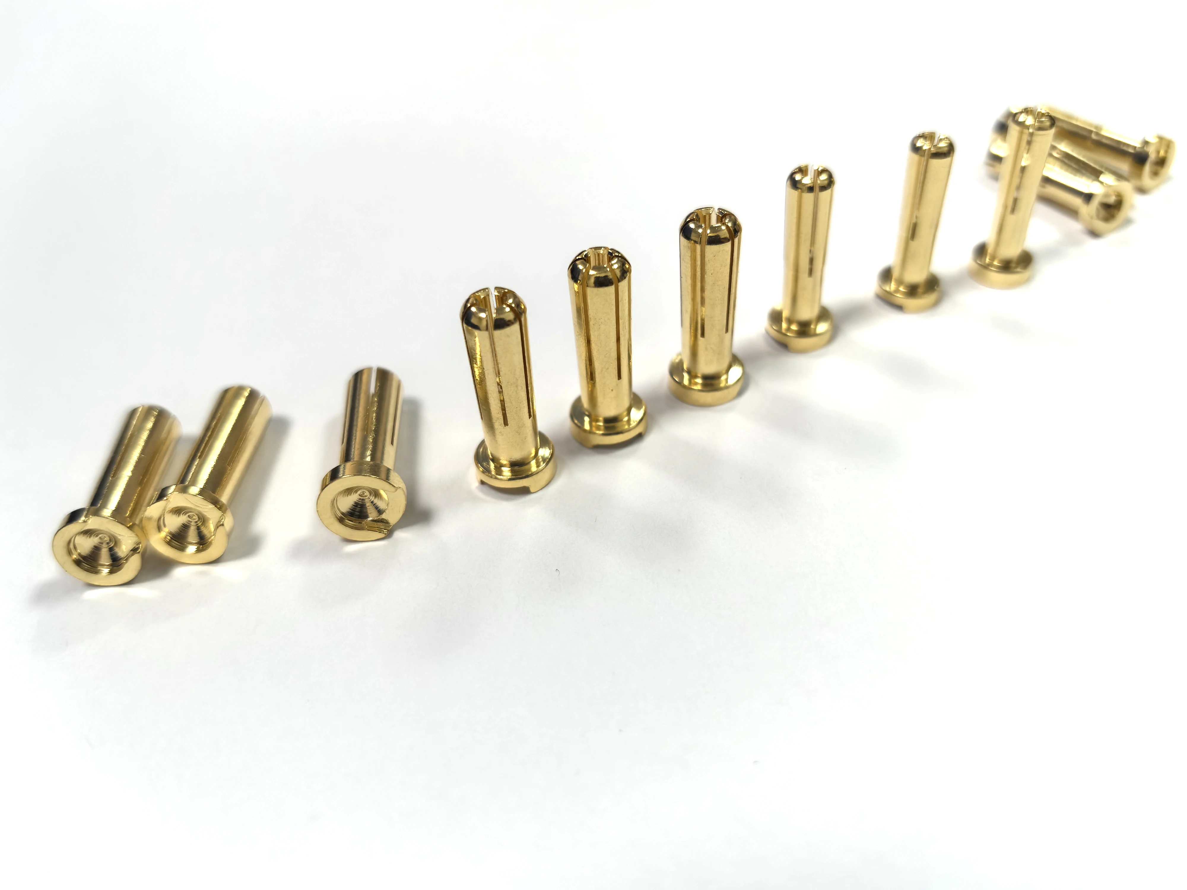 2/6pcs 4/5mm Bullet Banana Plug Connector Male Gold Plated for RC Battery - High Conductivity, Secure Fit, Durable