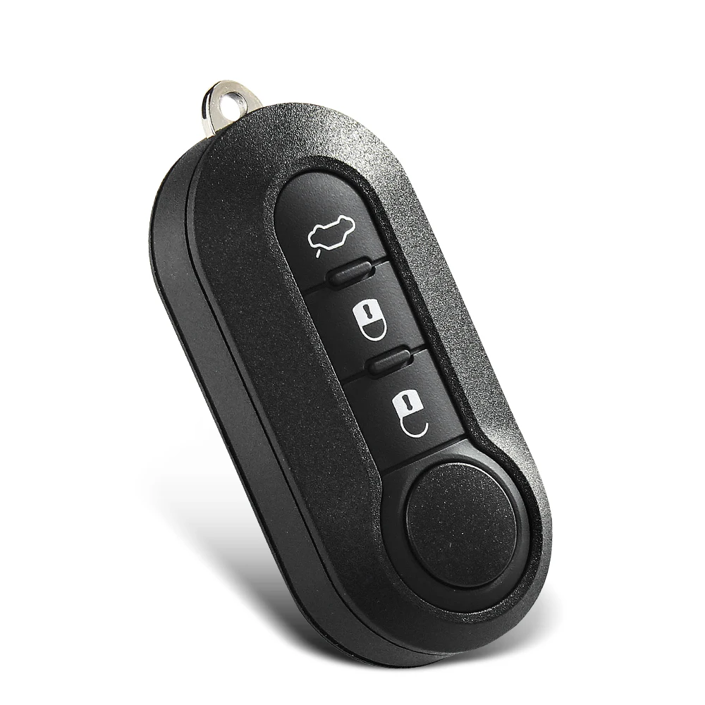 KEYYOU For Fiat 500 Panda Punto Bravo 3 Buttons Normal Flip Remote Car Key Shell Blank Case Housing Fob Keyless SIP22 Blade