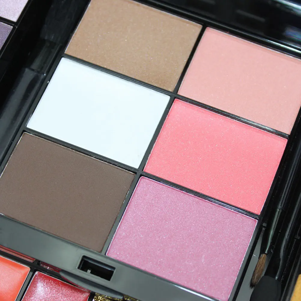 Kit di cosmetici a 74 colori Set di trucco Set di cosmetici per donna Ombretto Lucidalabbra Fard Correttore Set di cosmetici combinato in polvere pressata