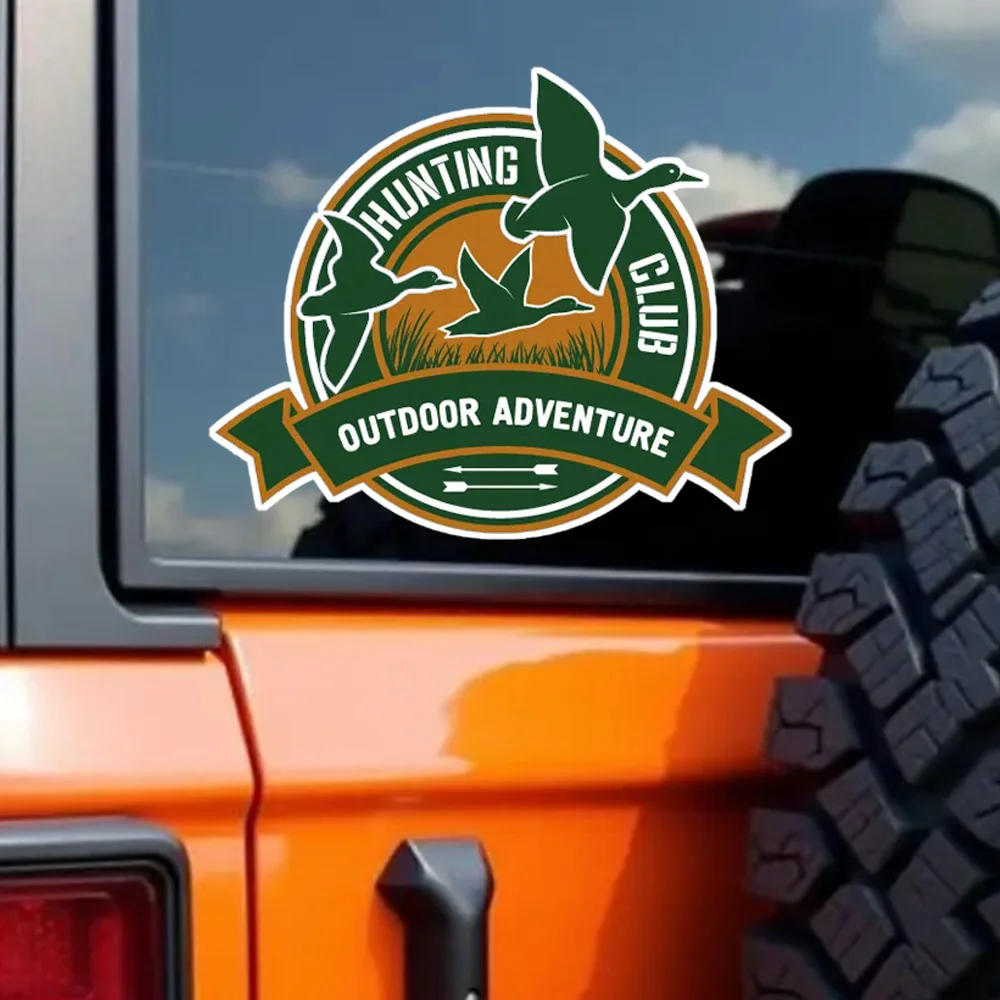 15x12cm Hаклейка на авто Hunting Club Waterproof Vinyl Car Sticker for Bumper, Window, Truck, Laptop, Durable Decal