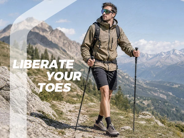 Fitville Herren Trail-Laufschuhe mit breiter Zehenbox, Sportschuhe, atmungsaktiv, mit Dämpfung, Outdoor-Wanderschuhe für Herren, mit Fußgewölbestütze – Detail 20