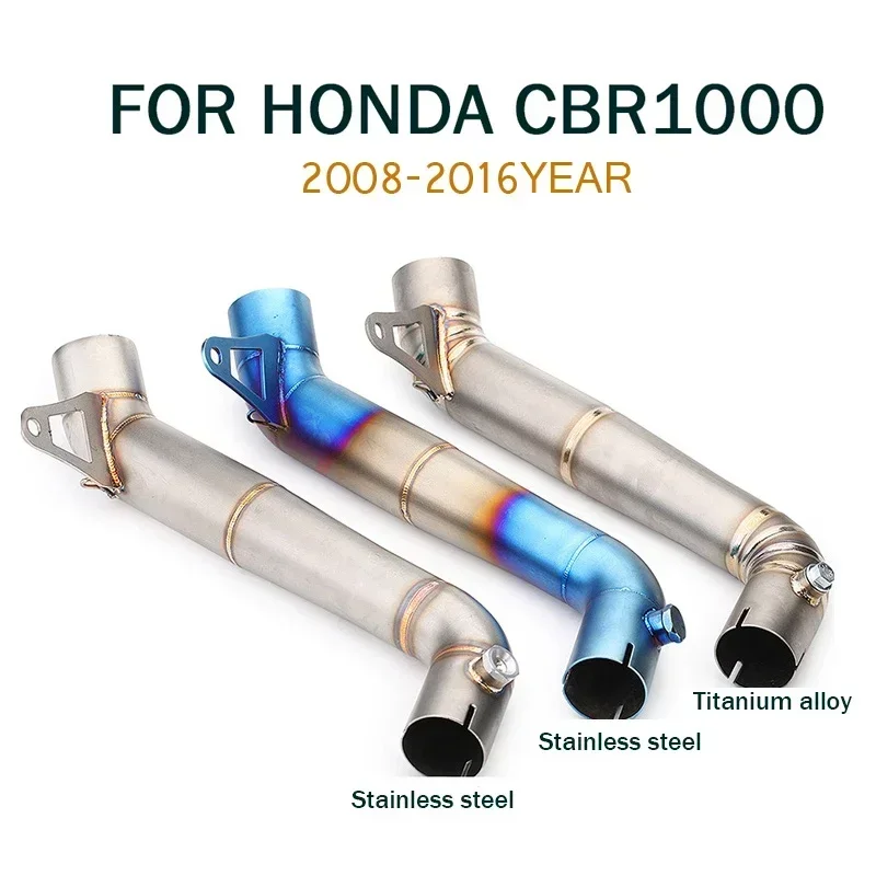 CBR1000RR Motorcycle Exhaust Pipe Muffler Escape Moto Stainless steel Middle Link Pipe For Honda cbr1000rr 2008 - 2016 Slip-on