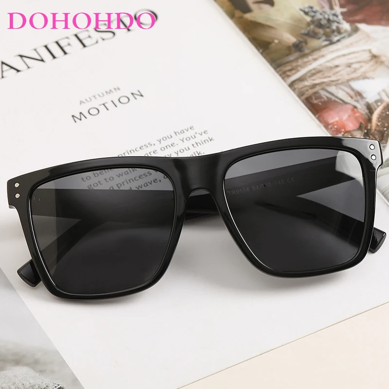 

DOHOHDO Square TR9134 Polarizing Sunglasses For Women Men Large Sun Glasses Personality Trend Eyewear Shades UV400 Gafas de sol