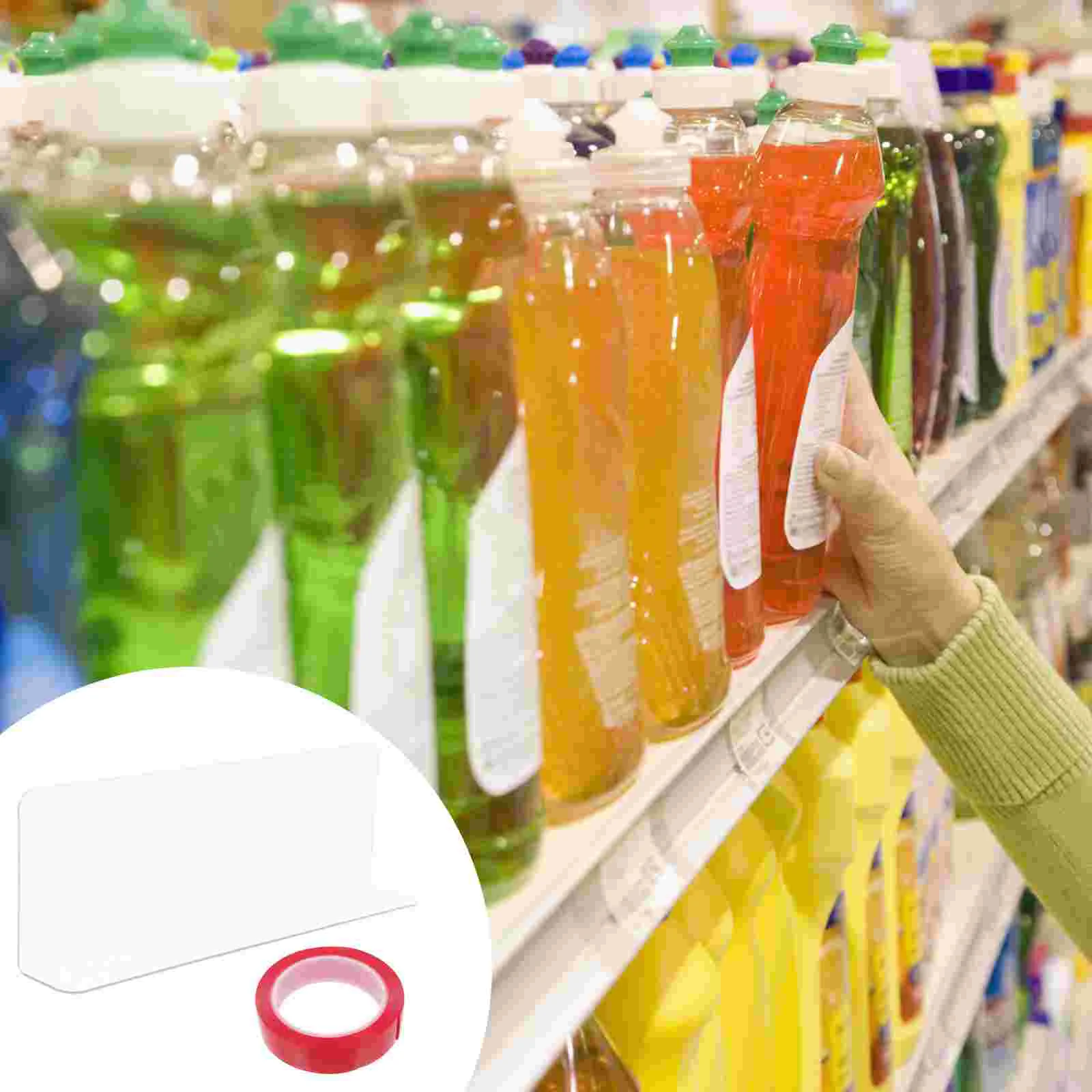 

Clear Shelf Sorting Dividers Rack for Supermarkets Splitter Plastic Storage Shelves
