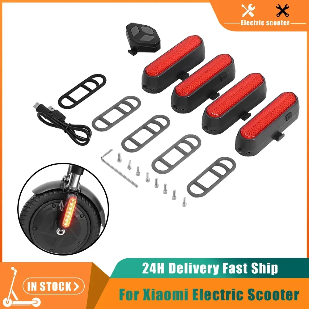

Waterproof Turn Signal Lamp with Remote Control Tail Light LED for Xiaomi M365 Pro 2 MI 4 Electric Scooter Safety Lights