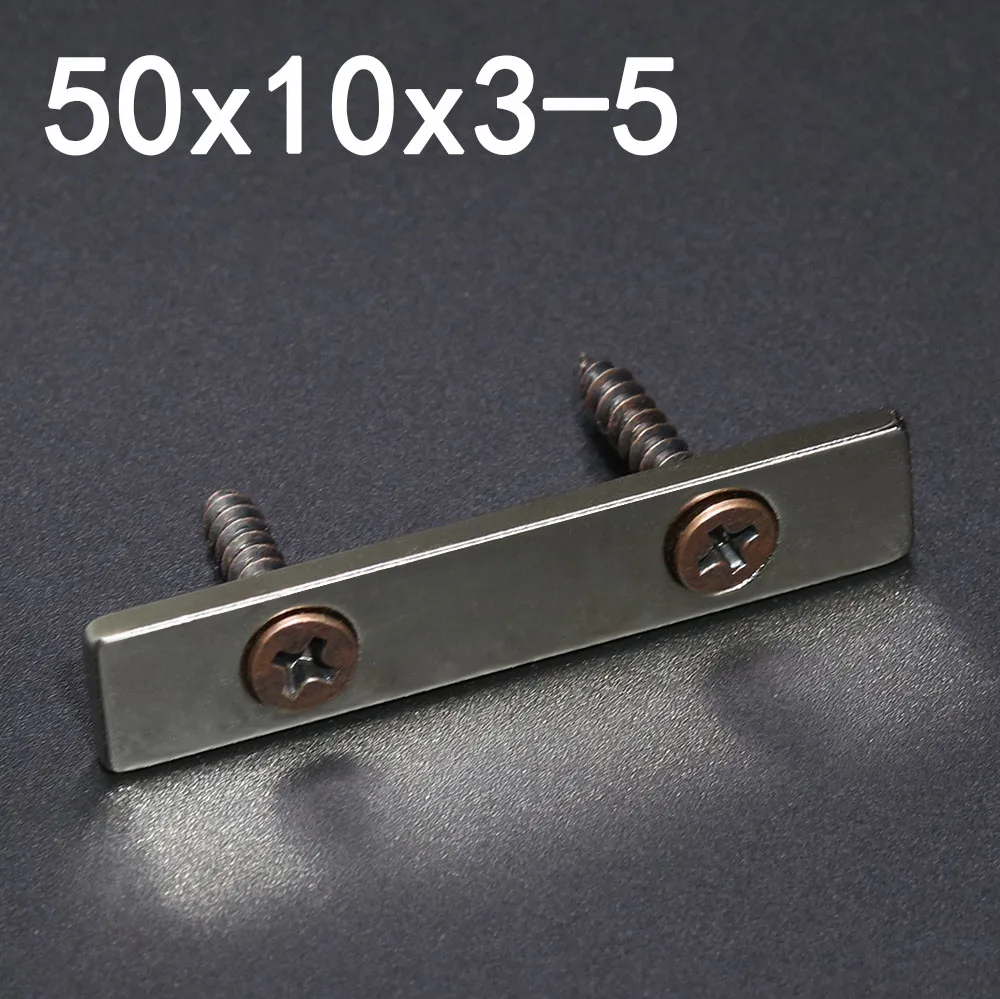 2/5/10/20Pcs 50x10x3-5 Neodymium Magnet 50mm x 10mm x 3 - 5mm N35 NdFeB Block Super Powerful Strong Permanent Magnetic imanes