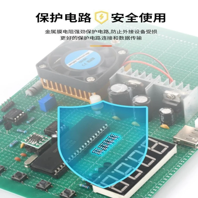 LED beads, light-emitting diodes, current limiting and voltage reducing resistors, 5V/12V/24V/36V/220V socket accessories