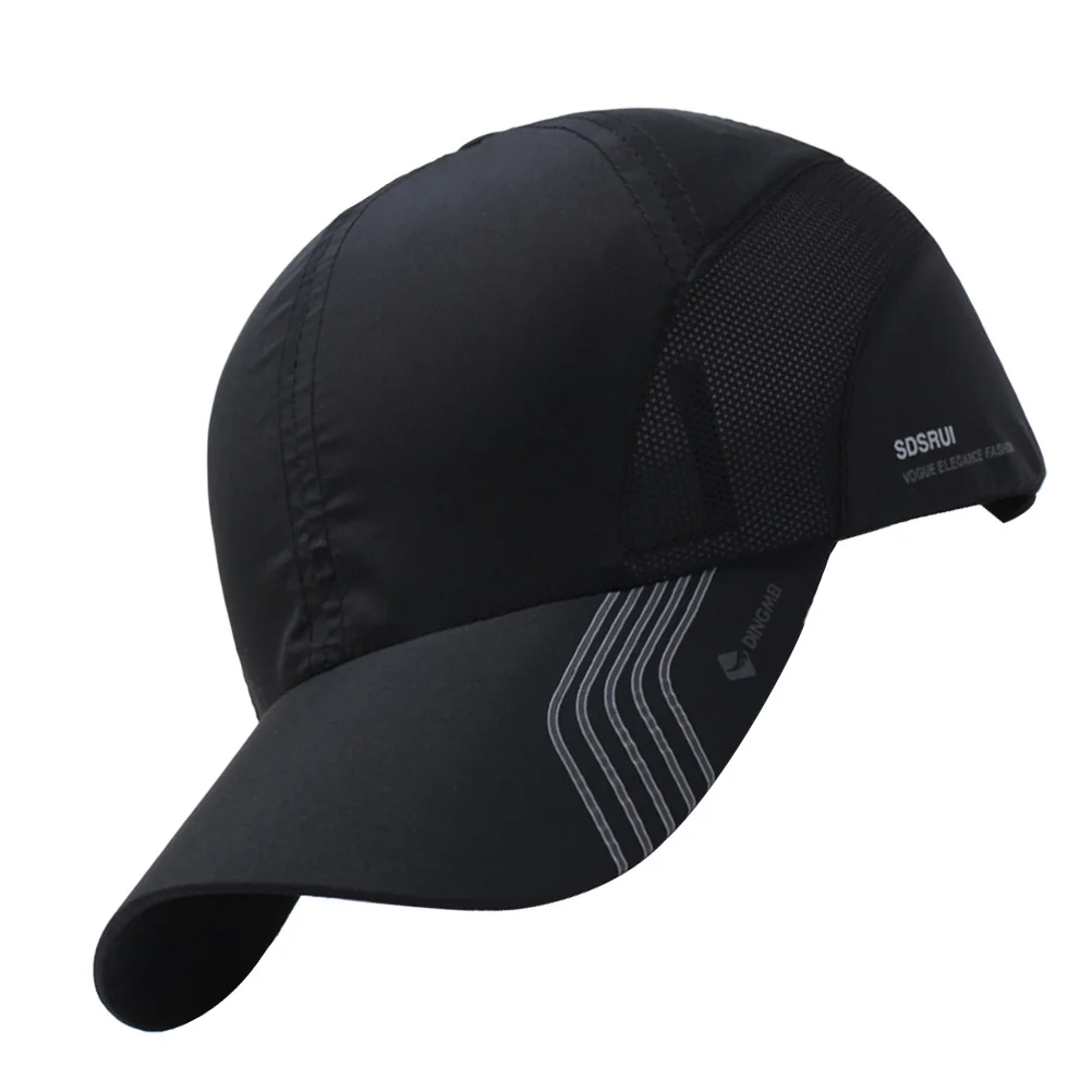 1pc Quick Dry Baseball Cap Lightweight Sun Protection For Running Golf Water Sports Unisex Summer Mesh Snapback Hat