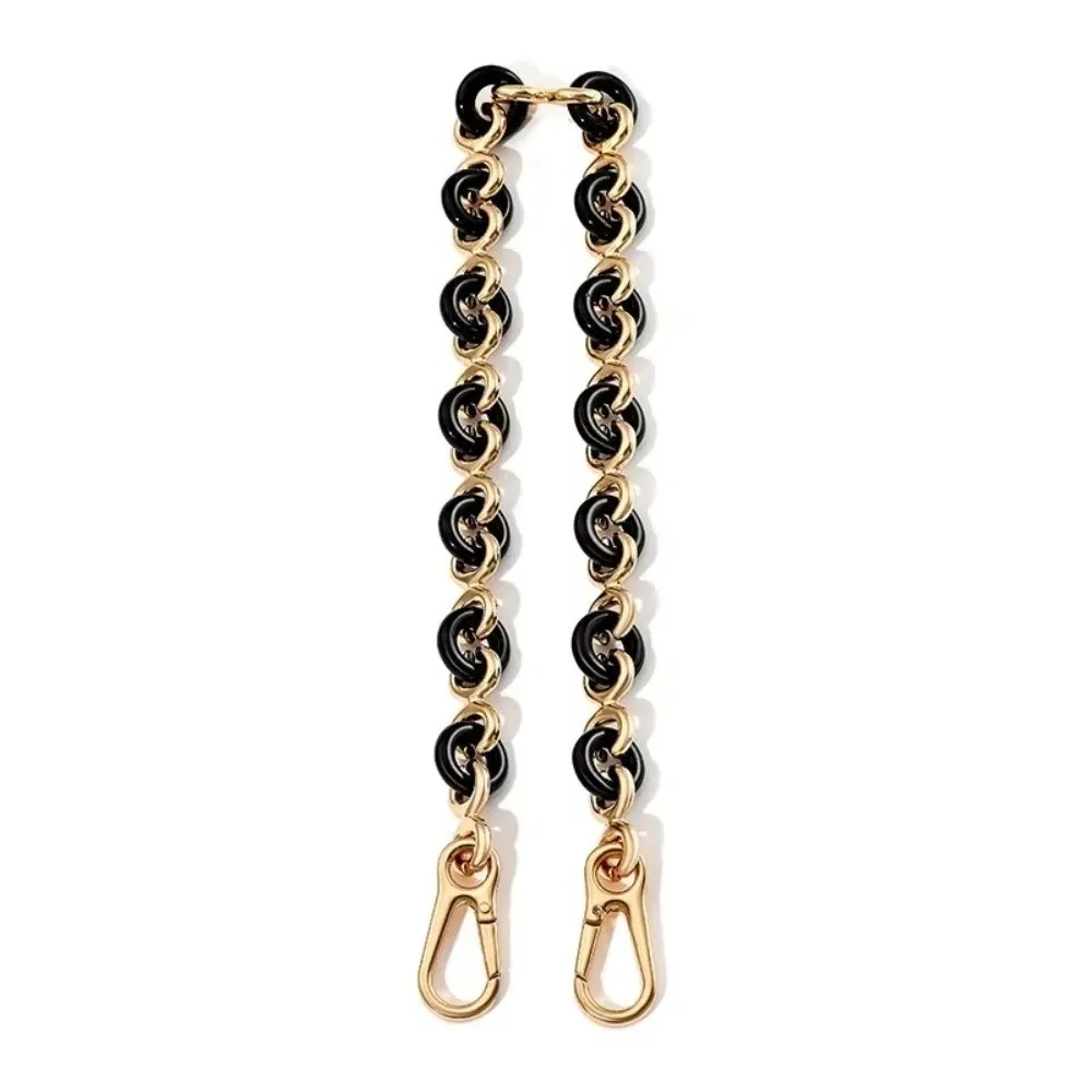 High-grade Underarm Bag Chains Sweet Donut Shape Replacement Handbag Handle Chain Metal Resin Purse Chain Belt Bag Accessories