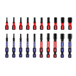 Geinxurn 1/2 inches Multi Hex Head Impact Tough Magnetic  Bits Set, S2 Steel Hex Screwdriver Bit set