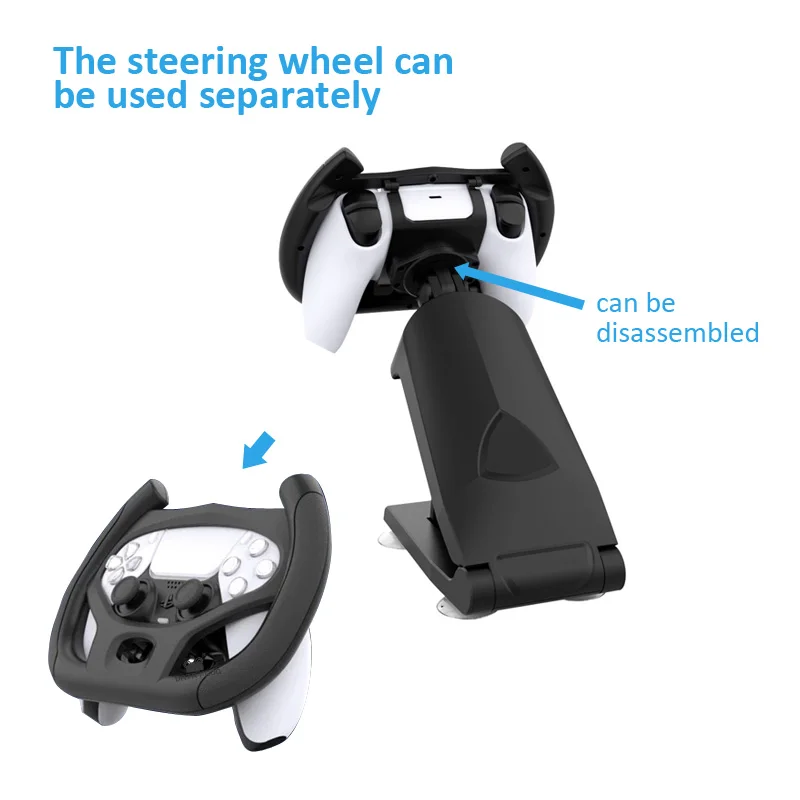 Racing Steering Wheel Parts Components Controller Attachment, 4 Ventosas para PS5, Jogo de corrida, Play Station 5 Acessórios