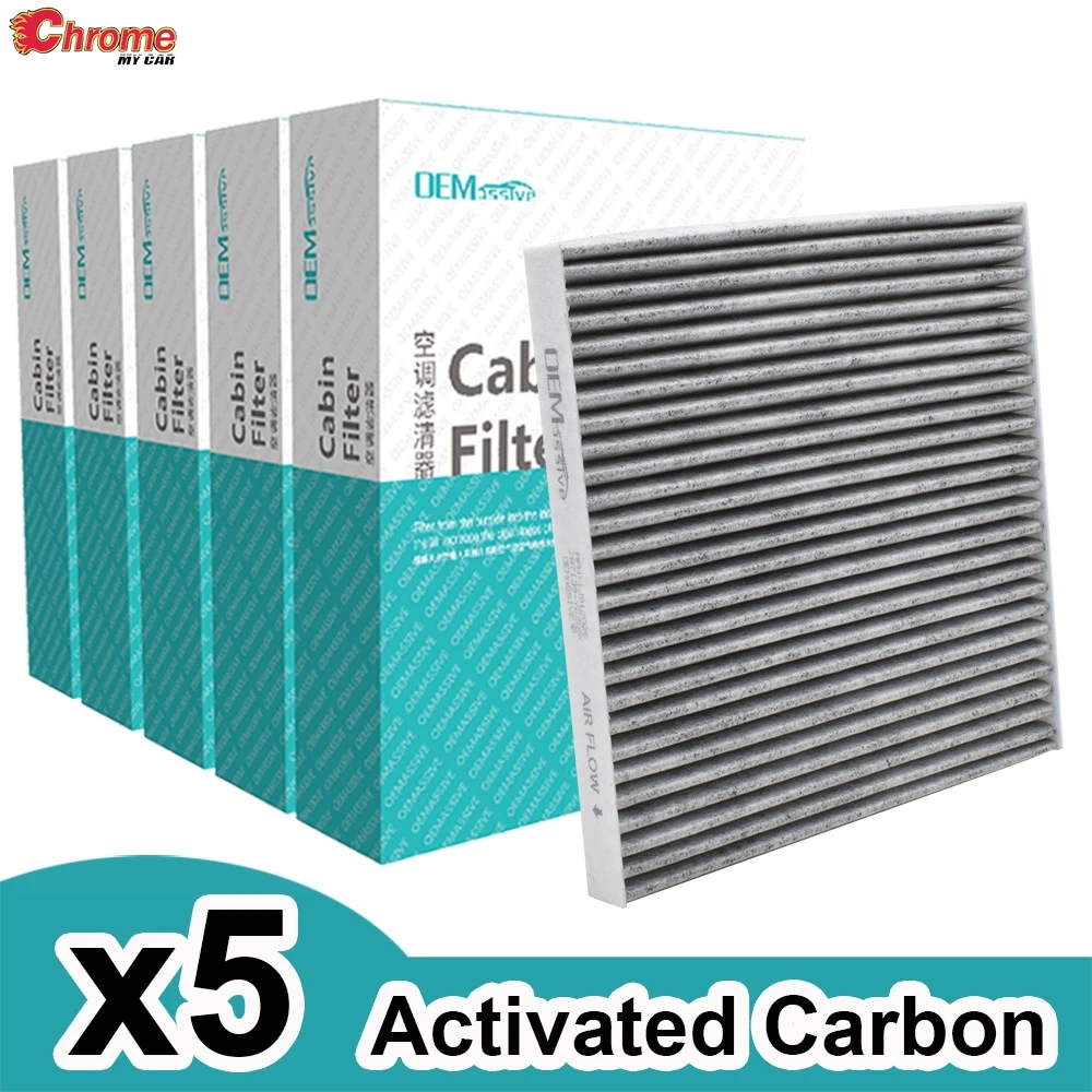 5PCS Car Pollen Cabin Air Filter KD45-61-J6X For Mazda 3 BM BN 6 GJ GL CX-5 CX5 KE KF M3 M6 2013-2018 2019 2020 2021 2022 2023