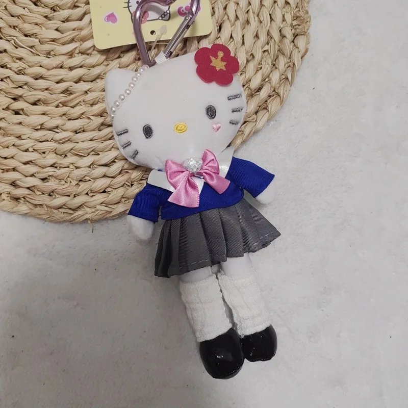 ตุ๊กตาเฮลโลคิตตี้ ซีรีส์น่ารัก ชุดกระโปรงขายาว แมว จี้ห้อยกระเป๋า ตุ๊กตาขนนุ่ม ของขวัญพวงกุญแจ