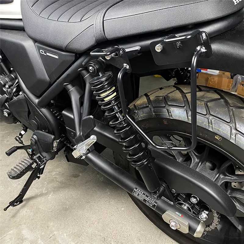 

High Quality Motorcycle Side Bag Mounting Bracket Vintage Side Bag Travel Bag Scrambler Accessories For HONDA CL250 CL500 2023 2
