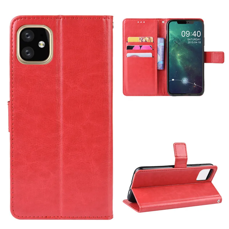 Magnetic Leather Flip Case For ZTE Axon 60 Lite 50 40 Pro SE 30 Ultra Anshin Family Phone Cover 3 Cards Holder Anti Drop Funda view 5