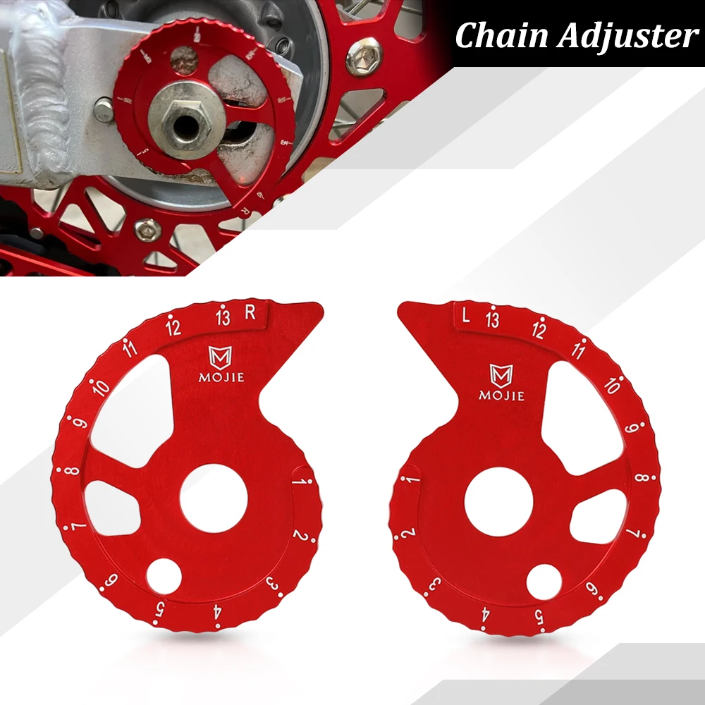 

For HONDA CRF230 F/L/M CRF 150F/250F XR250R/L XR400R XR600R XR 200R/230R Chain Adjuster Regulator Sliders Axle Block Tensioner