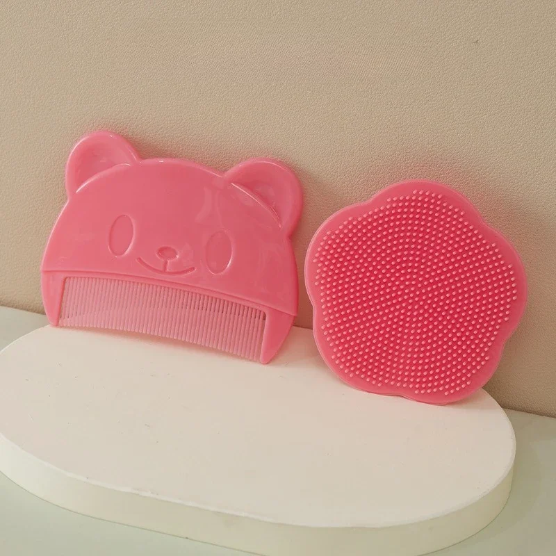 1/2Pcs Daily Care for Soft Head Fat Comb Bathing Hair Cleaning Brush Head Massager Comb Christmas Gifts xmas present 3Colors C68