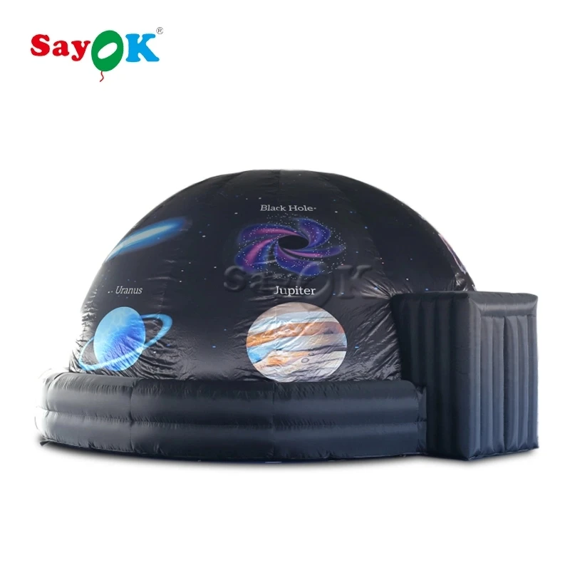 SAYO tenda gonfiabile gigante della cupola del planetario con la tenda gonfiabile della cupola del planetario dell'aeratore per l'insegnamento educativo della scuola dei bambini