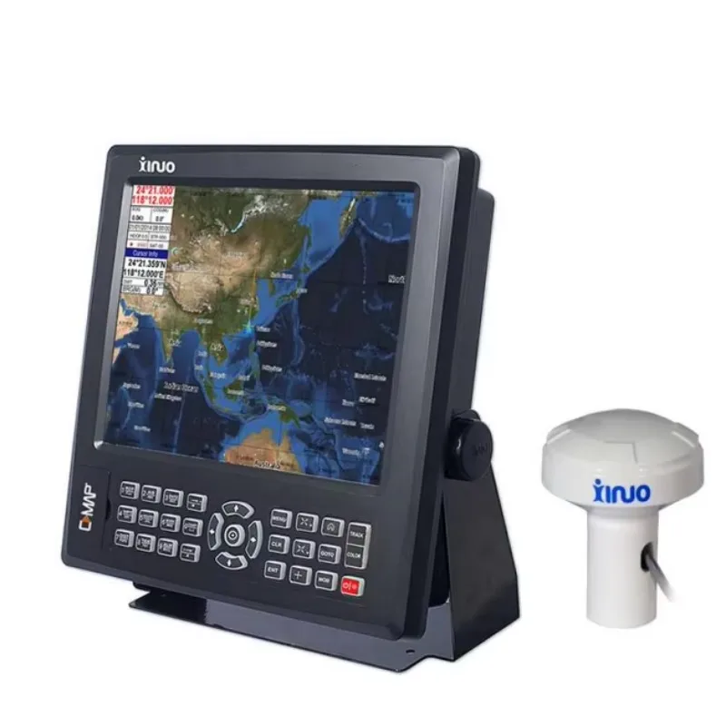 HM-5912 12-inch Colour TFT LCD GPS Chart Plotter with Class B AIS Transponder, Marine Navigation with GNSS Dual Charting Systems