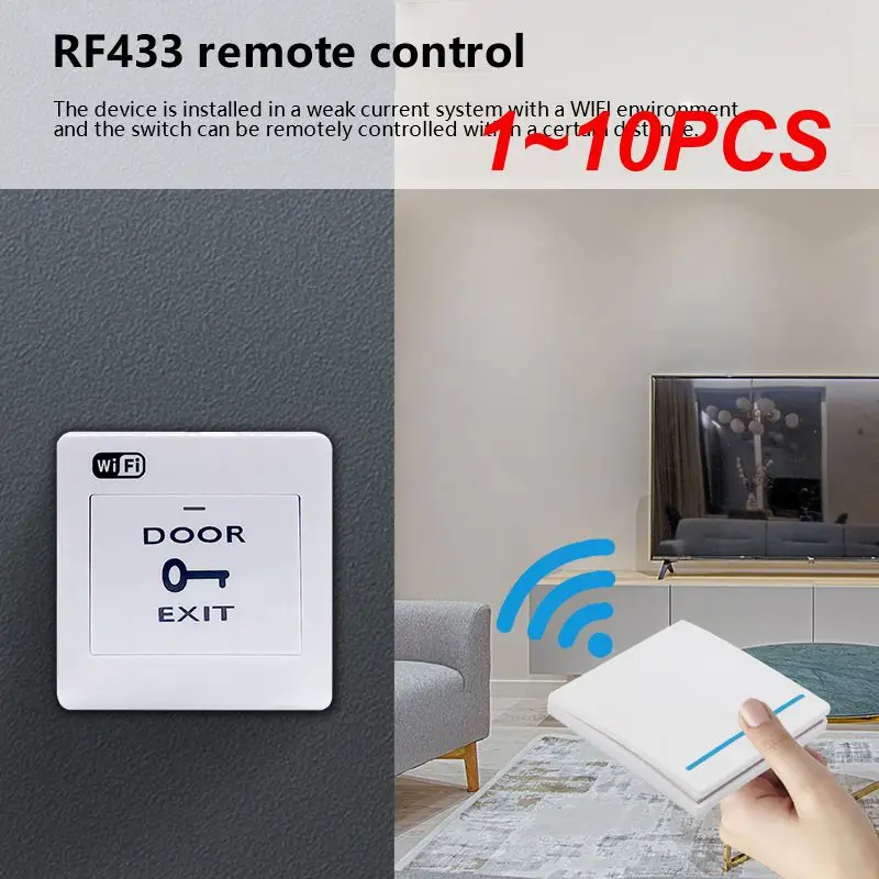 1~10PCS Corui WIFI Smart Door Access Control System Switch Tuya Smart Life App Wireless Remote Control Support Button Manual