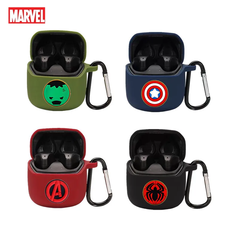 Чехол для наушников Disney Marvel чехол для JBL CLUB PRO + TWS силиконовые Bluetooth наушники зарядное устройство защитный чехол с крючком