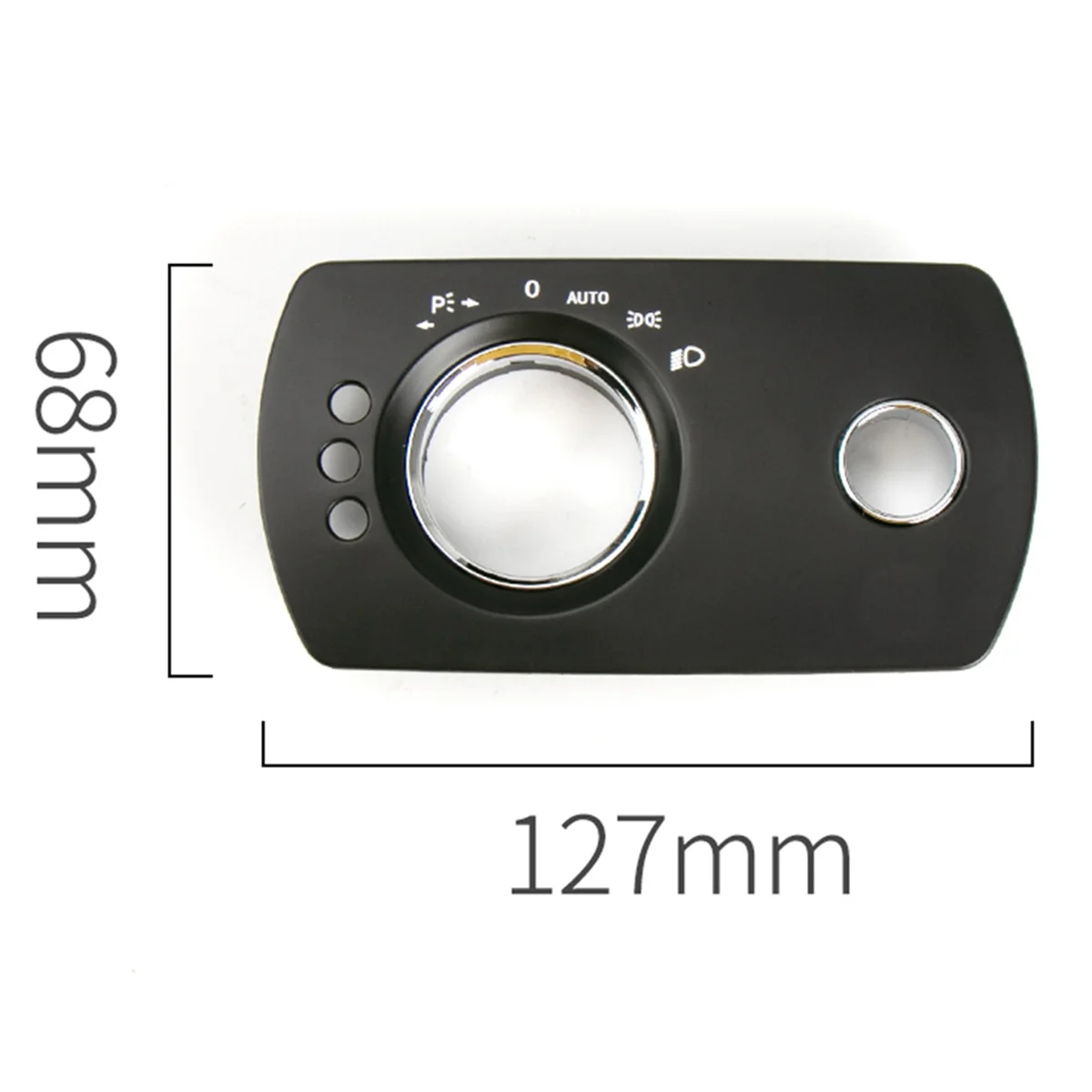 Novo painel de interruptor de farol guarnição painel de botão de lâmpada principal para classe ml w164 4 furos