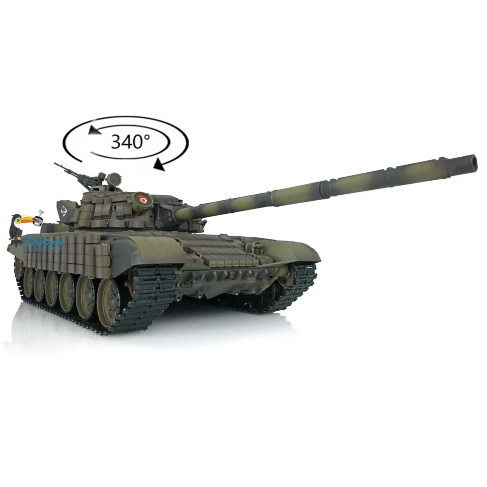Realistyczny model czołgu Heng Long T72 RC w skali 1/16 do bitew, z płytą główna 7.0, plastikowy, gotowy do uruchamiania (RTR), zdalnie sterowany czołg Panzer dla dorosłych, inspirowany amerykańskimi akciami.