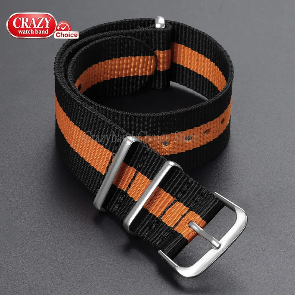 14mm 16mm 18mm 20mm 22mm 24mm Nylon Canvas Militär-Uhrenarmband Universelles Geflochtenes Schlaufenband Armband für Damen und Herren Weiches Armband Schwarz – Detail 13