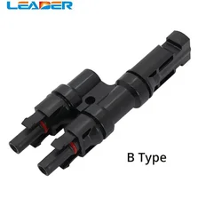 LEADER SOLAR Freeshopping IP67 2 To 1 T Branch PV Connector TUV Approved FFM or MMF 100% PP0  2.5mm Sq~6.0mm TF0168