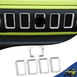Car Front Grille Grill Inserted Cover for Suzuki Jimny JB74 2019 2020 2021 2022 2023 2024 Racing Grills Exterior Accessories ABS