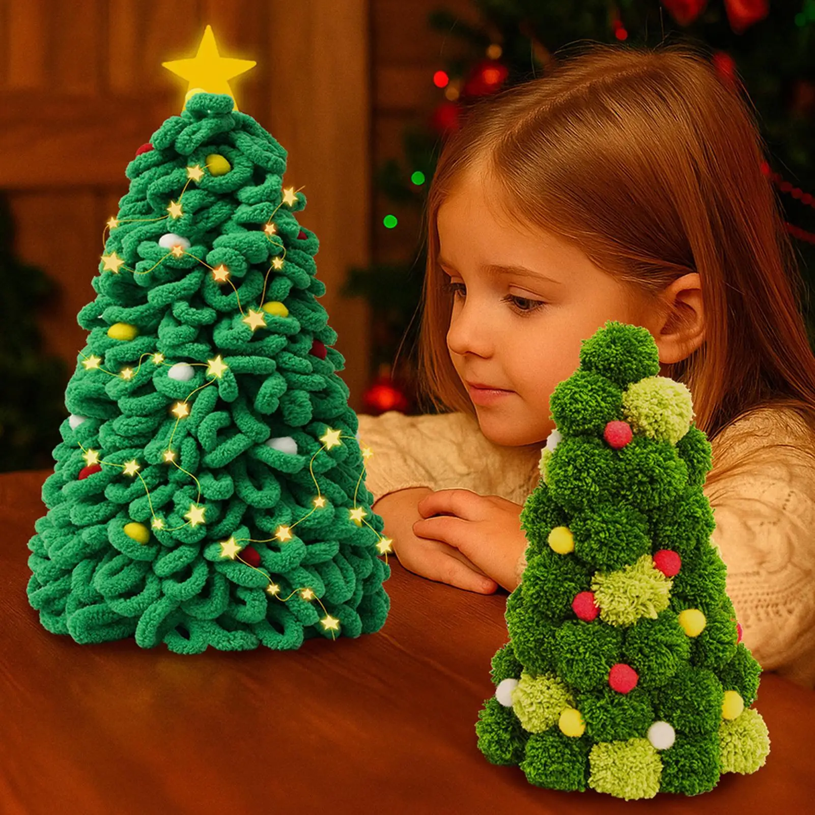 Toy Christmas Tree Handmade Decorations Tree Christmas Toys For Boy Girl Youth Student Party Birthday School Playroom