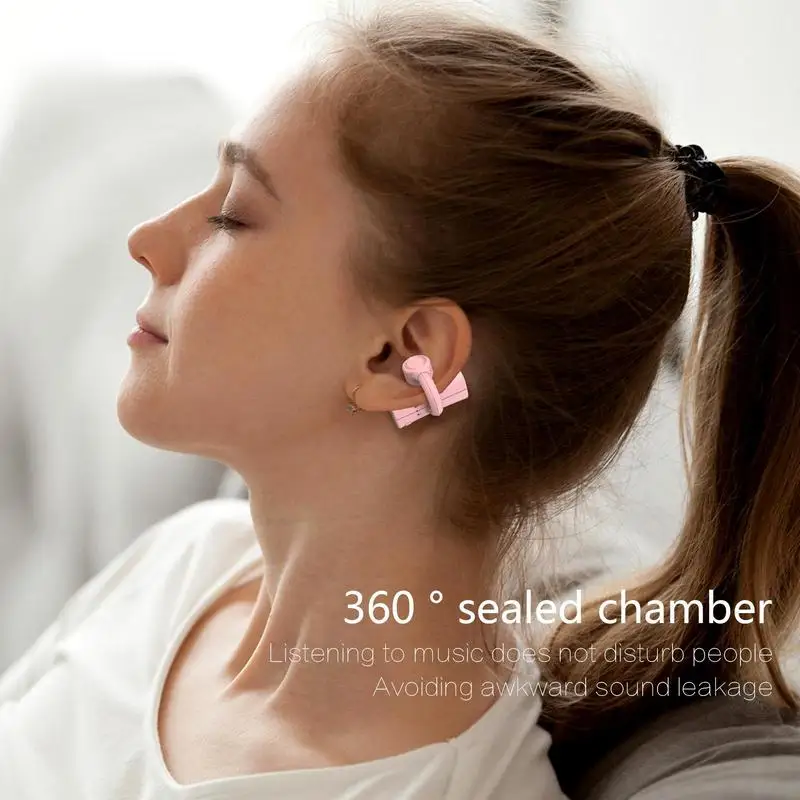 Słuchawki kostne bezprzewodowa otwarta słuchawki douszne 5.2 wodoodporna, odporna na pot zestaw słuchawkowy dla aktywnych przewodnictwa kostnego bez przeszkód