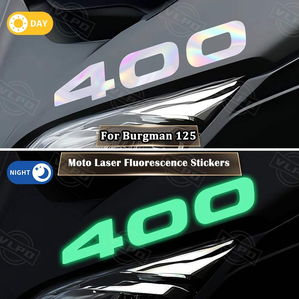 Pegatinas Láser para Motocicleta, Calcomanías Impermeables para Suzuki Burgman 400 Burgman400 AN400 AN 400 2007-2023 2024 2025 2026