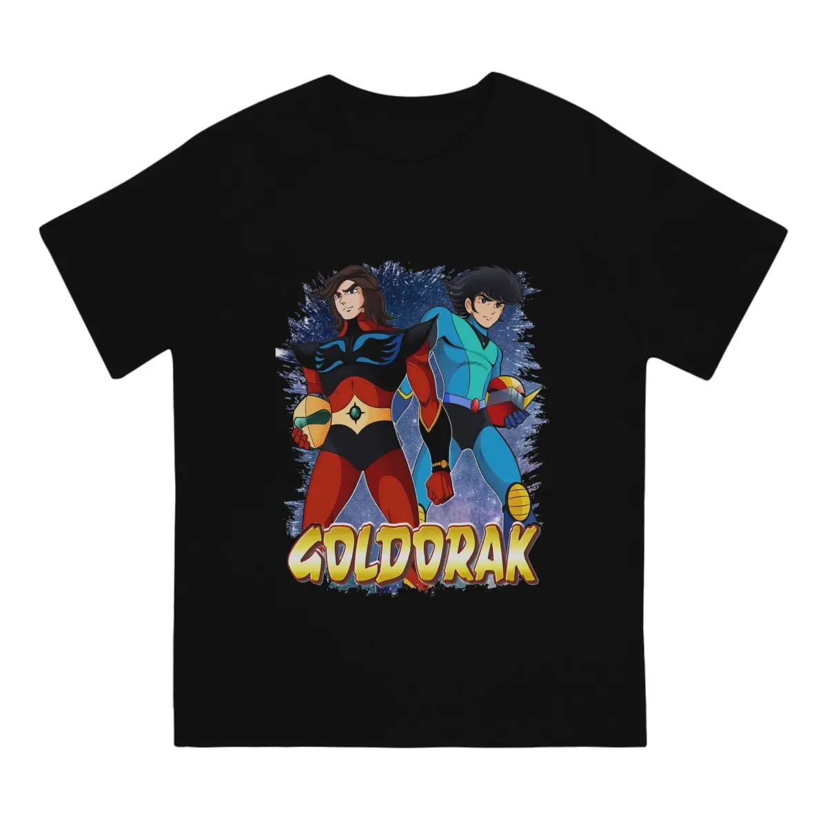 UFO Robot Goldrake Grendizer Anime With Actarus and Alcor Premium T Shirt Punk Men's Tees Summer Clothing Harajuku O-Neck TShirt