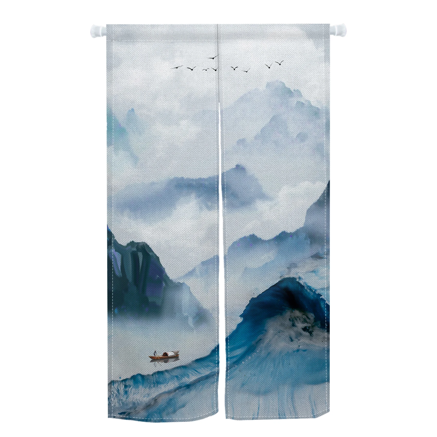Chinese Ink Mountain Door Curt - огляд і ціна Commercial Kitchen Canopy