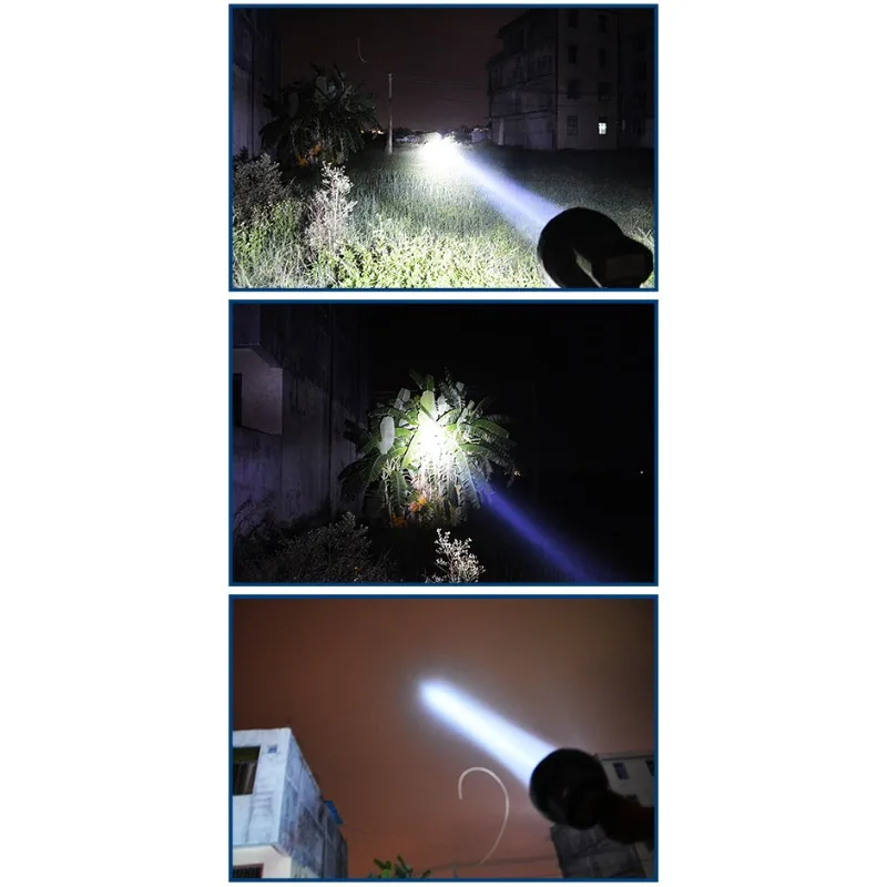 12V 55W 6500K Super Bright LED Searchlight Handheld Spotlight 3000M Long Range Outdoor Portable Flashlight