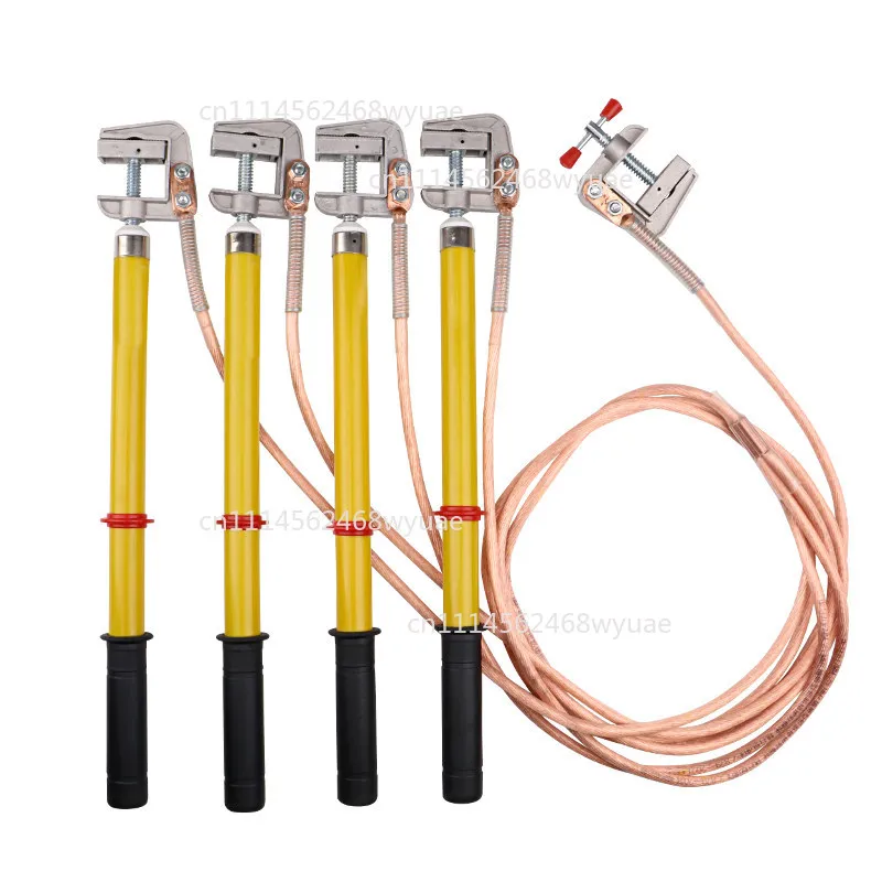 0.4KV Low-Voltage Grounding Wire Portable Short-Circuit Grounding Wire Kit for Power Distribution Room Busbar Grounding Rod